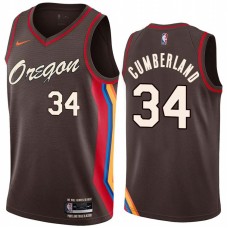 Portland Trail Blazers #34 Jarron Cumberland Jersey -Oregon 2020-2021 City