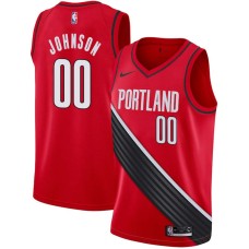 Portland Trail Blazers #00 Ken Johnson Jersey -Red