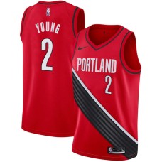 Portland Trail Blazers #2 Perry Young Jersey -Red