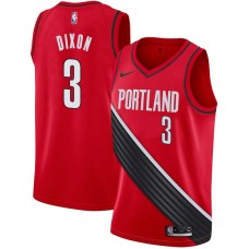 Portland Trail Blazers #3 Juan Dixon Jersey -Red