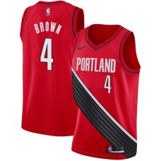 Portland Trail Blazers #4 Marcus Brown Jersey -Red