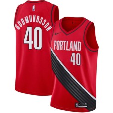 Portland Trail Blazers #40 Petur Gudmundsson Jersey -Red