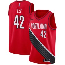 Portland Trail Blazers #42 Greg Lee Jersey -Red