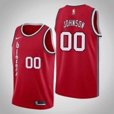 Portland Trail Blazers #00 Ken Johnson Jersey -Red Classic