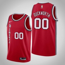 Portland Trail Blazers #00 Kevin Duckworth Jersey -Red Classic