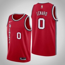 Portland Trail Blazers #0 Voshon Lenard Jersey -Red Classic