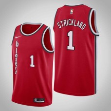 Portland Trail Blazers #1 Rod Strickland Jersey -Red Classic