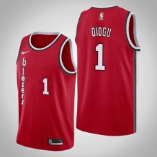 Portland Trail Blazers #1 Ike Diogu Jersey -Red Classic