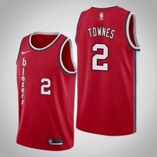 Portland Trail Blazers #2 Linton Townes Jersey -Red Classic