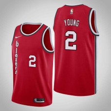 Portland Trail Blazers #2 Perry Young Jersey -Red Classic