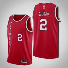 Portland Trail Blazers #2 Dan Dickau Jersey -Red Classic