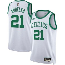 Boston Celtics #21 Frank Kudelka Jersey -White Classic