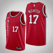 Portland Trail Blazers #17 Willie McCarter Jersey -Red Classic