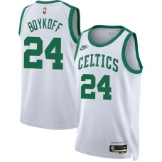 Boston Celtics #24 Harry Boykoff Jersey -White Classic