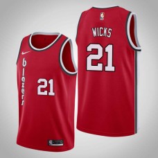 Portland Trail Blazers #21 Sidney Wicks Jersey -Red Classic