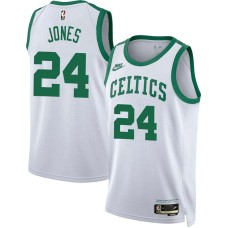 Boston Celtics #24 Sam Jones Jersey -White Classic