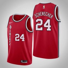 Portland Trail Blazers #24 Luke Schenscher Jersey -Red Classic