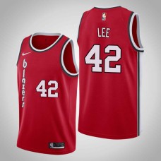 Portland Trail Blazers #42 Greg Lee Jersey -Red Classic