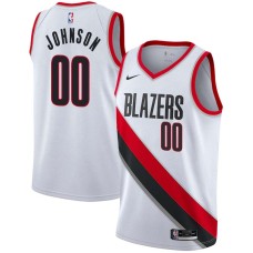 Portland Trail Blazers #00 Ken Johnson Jersey -White