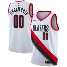 Portland Trail Blazers #00 Kevin Duckworth Jersey -White