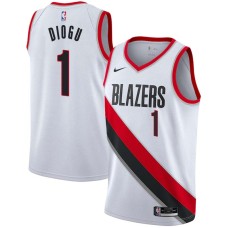 Portland Trail Blazers #1 Ike Diogu Jersey -White