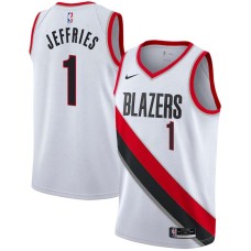 Portland Trail Blazers #1 Jared Jeffries Jersey -White