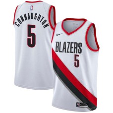 Portland Trail Blazers #5 Pat Connaughton Jersey -White