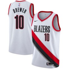 Portland Trail Blazers #10 Ron Brewer Jersey -White