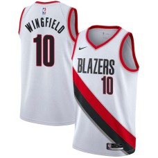 Portland Trail Blazers #10 Dontonio Wingfield Jersey -White