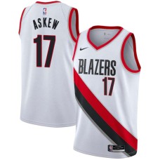 Portland Trail Blazers #17 Vincent Askew Jersey -White