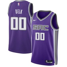 Sacramento Kings #00 Tony Delk Jersey -2021-2022 Purple