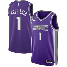 Sacramento Kings #1 Tiny Archibald Jersey -2021-2022 Purple