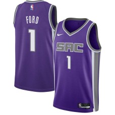 Sacramento Kings #1 Phil Ford Jersey -2021-2022 Purple