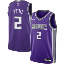 Sacramento Kings #2 Dane Suttle Jersey -2021-2022 Purple