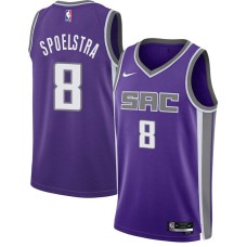 Sacramento Kings #8 Art Spoelstra Jersey -2021-2022 Purple