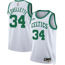 Boston Celtics #34 Clyde Lovellette Jersey -White Classic