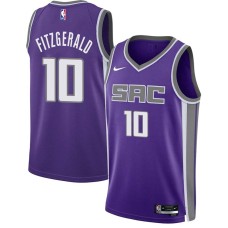 Sacramento Kings #10 Bob Fitzgerald Jersey -2021-2022 Purple