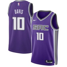 Sacramento Kings #10 Ralph Davis Jersey -2021-2022 Purple