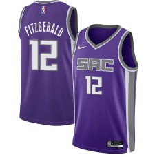 Sacramento Kings #12 Bob Fitzgerald Jersey -2021-2022 Purple