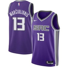 Sacramento Kings #13 Sarunas Marciulionis Jersey -2021-2022 Purple