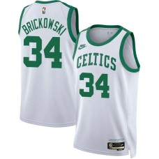 Boston Celtics #34 Frank Brickowski Jersey -White Classic