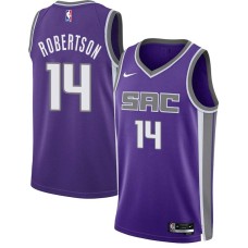 Sacramento Kings #14 Oscar Robertson Jersey -2021-2022 Purple