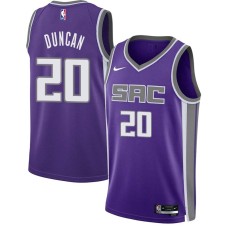 Sacramento Kings #20 Andy Duncan Jersey -2021-2022 Purple