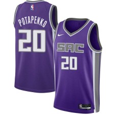 Sacramento Kings #20 Vitaly Potapenko Jersey -2021-2022 Purple