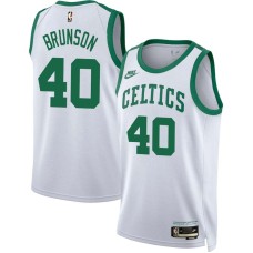 Boston Celtics #40 Rick Brunson Jersey -White Classic