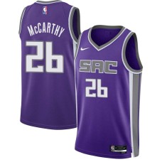 Sacramento Kings #26 Johnny McCarthy Jersey -2021-2022 Purple