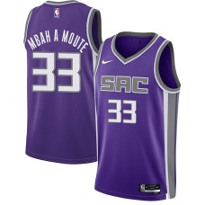 Sacramento Kings #33 Luc Mbah a Moute Jersey -2021-2022 Purple