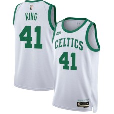 Boston Celtics #41 Stacey King Jersey -White Classic