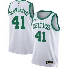 Boston Celtics #41 Michael Olowokandi Jersey -White Classic