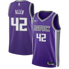 Sacramento Kings #42 Lucius Allen Jersey -2021-2022 Purple